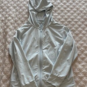 Uniqlo Light Blue Hooded Jacket